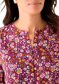 Women's Printed 3/4 Sleeve Top
