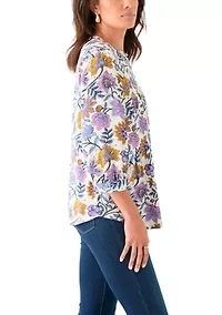 Women's Printed 3/4 Sleeve Top