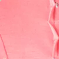 Women's Short Sleeve Honey Comb Printed Henley Top