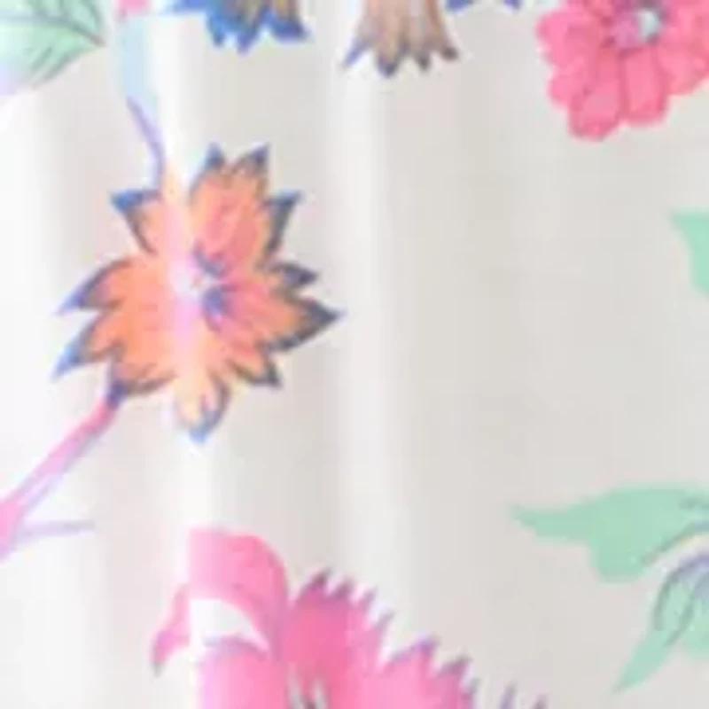 Women's Honeycomb Henley Print Top