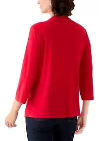 Women's 3/4 Twofer Cardigan