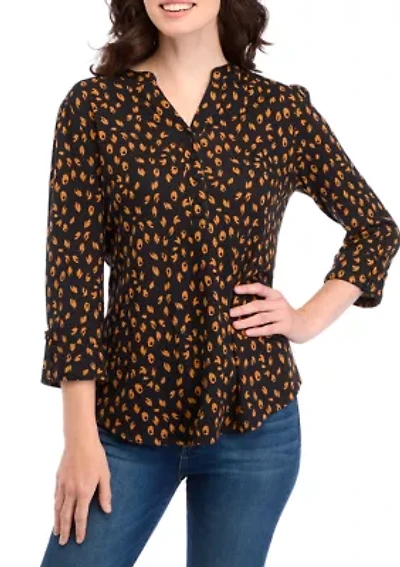 Women's Knit Henley Shirt