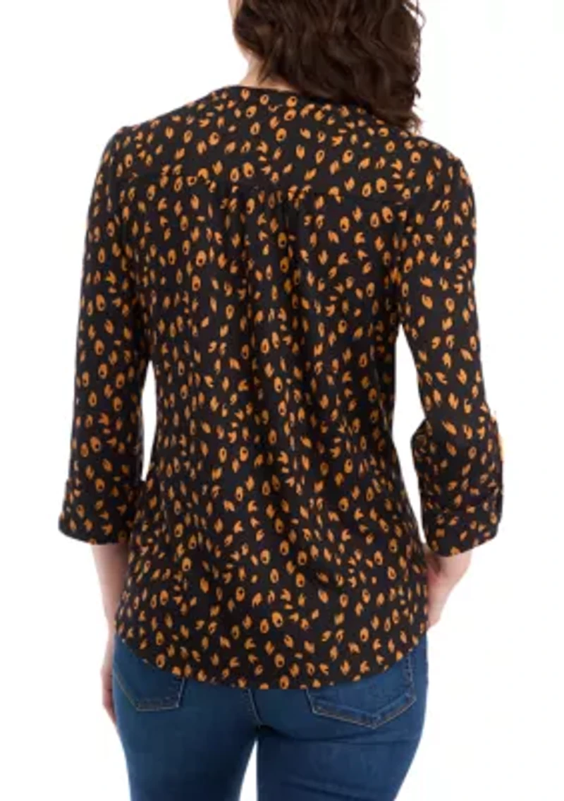 Women's Knit Henley Shirt
