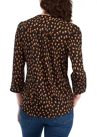 Women's Knit Henley Shirt