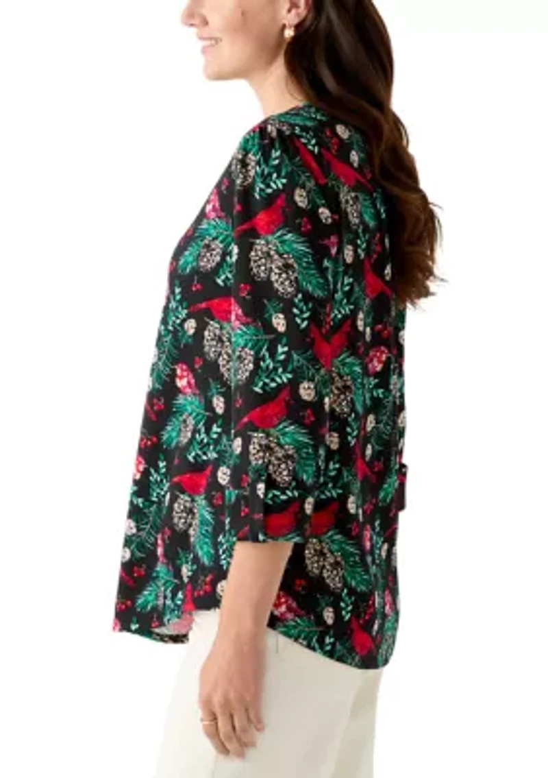 Women's 3/4 Sleeve Henley Shirt