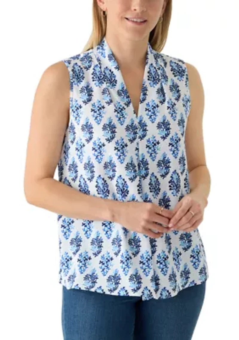 Women's Sleeveless Printed Airflow Top