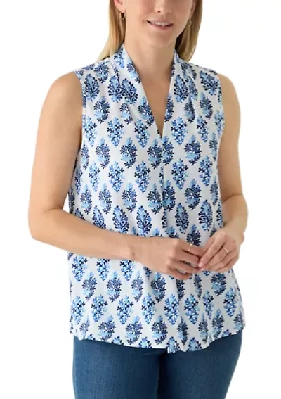 Women's Sleeveless Printed Airflow Top