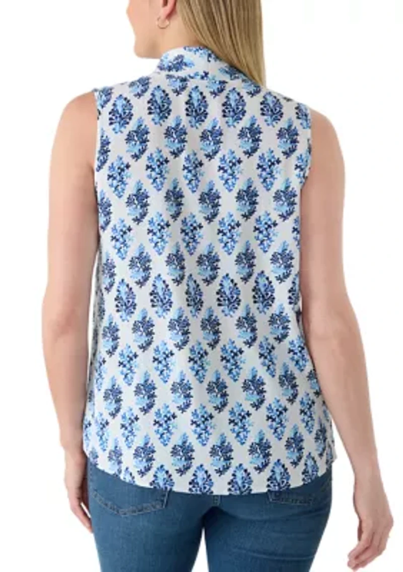 Women's Sleeveless Printed Airflow Top
