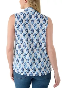 Women's Sleeveless Printed Airflow Top