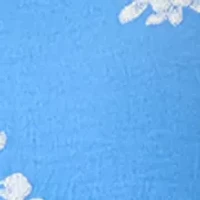 Women's 3/4 Sleeve Woven Henley Top