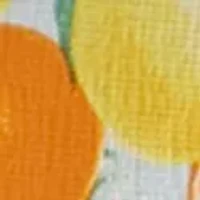 Women's Pintuck Detail Printed Top