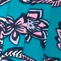 Women's 3/4 Sleeve Printed Henley Top
