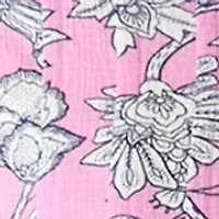 Women's 3/4 Sleeve Printed Henley Top