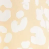 Plus Printed Split Neck Top