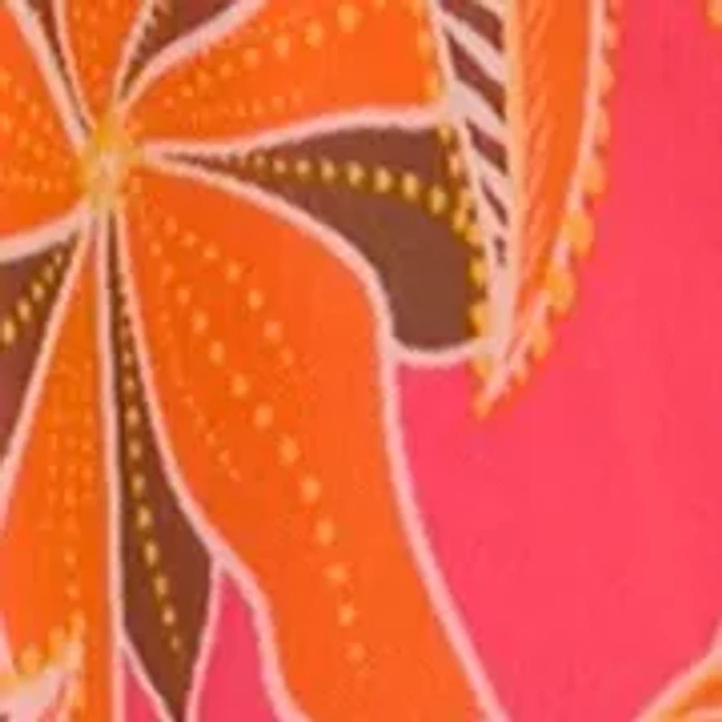 Plus Mesh Printed Blouse