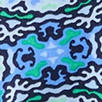 Plus Three-Quarter Sleeve V-Neck Pleated Top