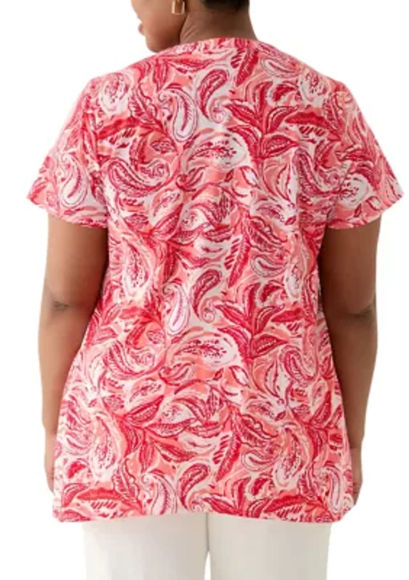 Plus Pintuck Detail Tunic