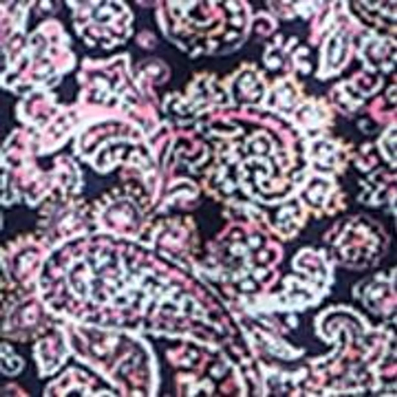 Plus Honeycomb Knit Henley Print Top