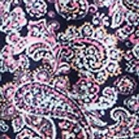 Plus Honeycomb Knit Henley Print Top