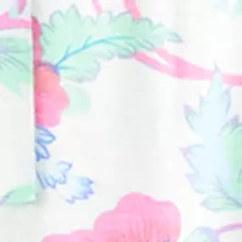 Plus Short Sleeve Honeycomb Knit Henley Top