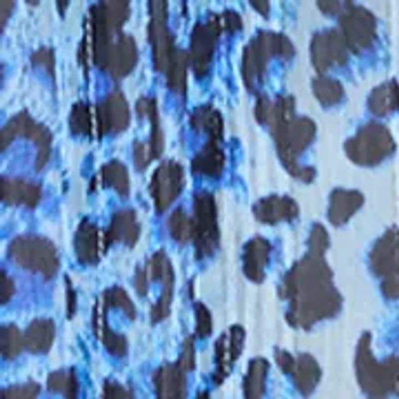 Petite Three-Quarter Sleeve Woven Henley Top with Trim