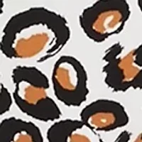 Petite Knit Animal Printed Blouse