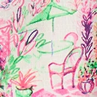 Petite Short Dolman Sleeve Split Neck Dress