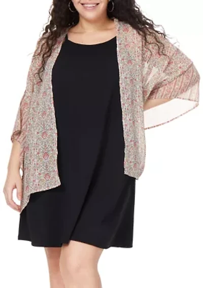 Plus Kimono Dress