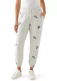 Women's Embroidered Pull On Joggers