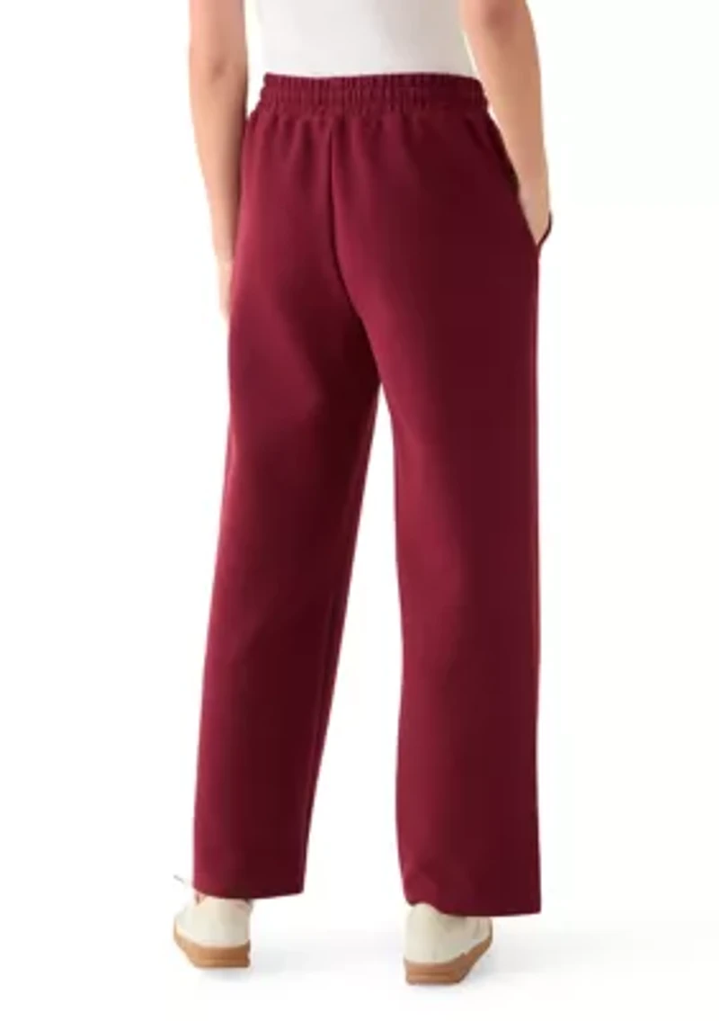 Women’s Pull-On Waffle Wide Leg Pants