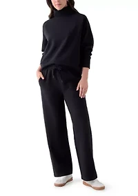 Women’s Pull-On Waffle Wide Leg Pants