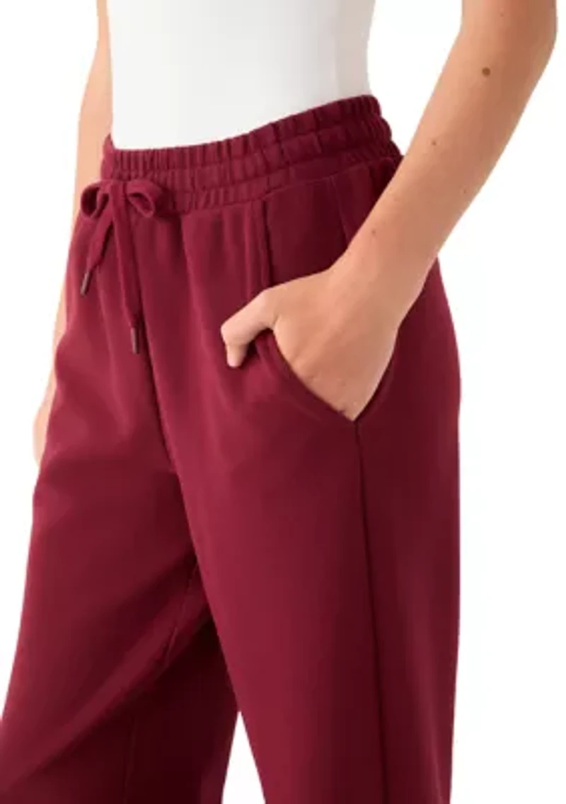 Women’s Pull-On Waffle Wide Leg Pants