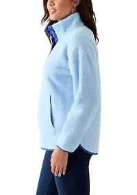 Women's Long Sleeve Sherpa Fleece Jacket