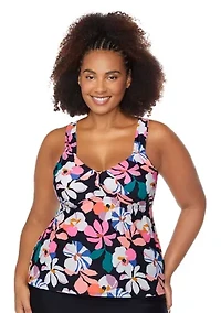 Plus Suns Out Rimini Tankini Swim Top
