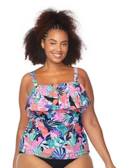 Plus She's Like Summa Sella Tankini Swim Top