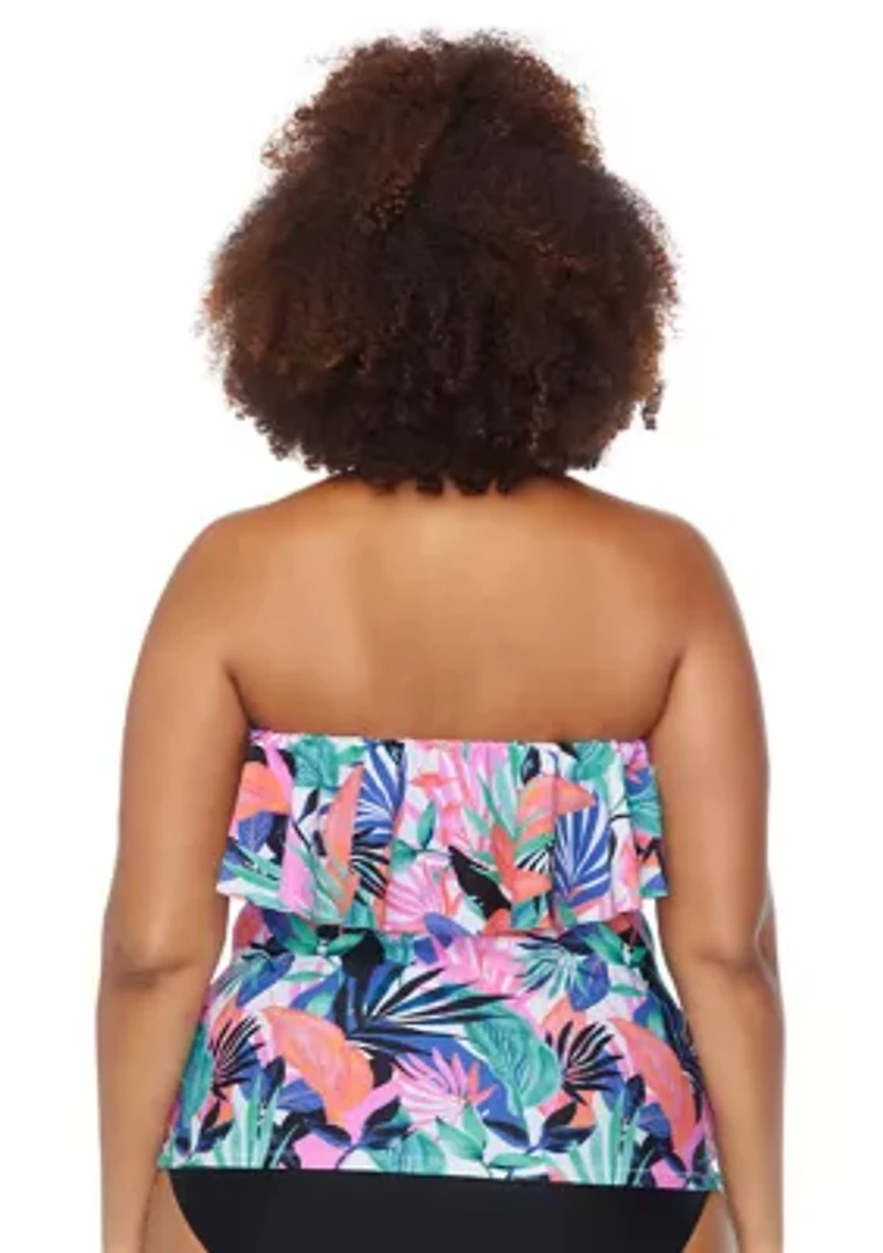 Plus She's Like Summa Sella Tankini Swim Top