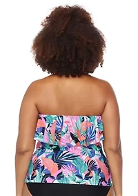 Plus She's Like Summa Sella Tankini Swim Top