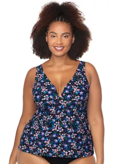 Plus Corsica Cove Tanzania Tankini Swim Top