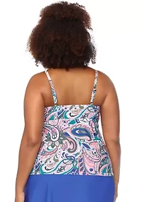 Plus Santorini Aries Tankini Swim Top