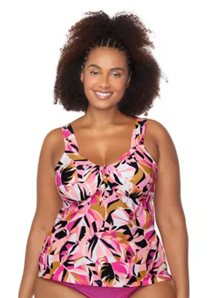 Plus Aqua Caliente Rimini Tankini Swim Top