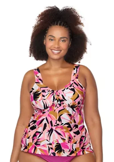 Plus Aqua Caliente Rimini Tankini Swim Top
