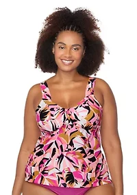 Plus Aqua Caliente Rimini Tankini Swim Top