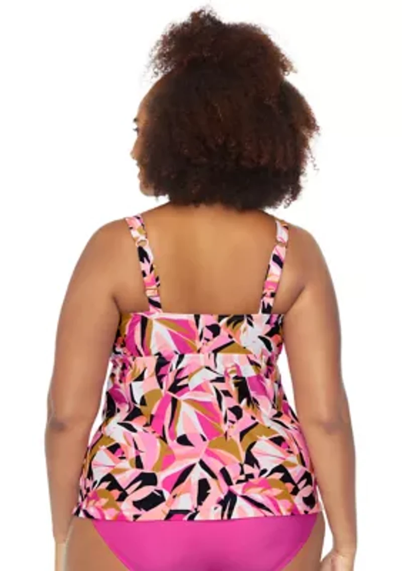 Plus Aqua Caliente Rimini Tankini Swim Top