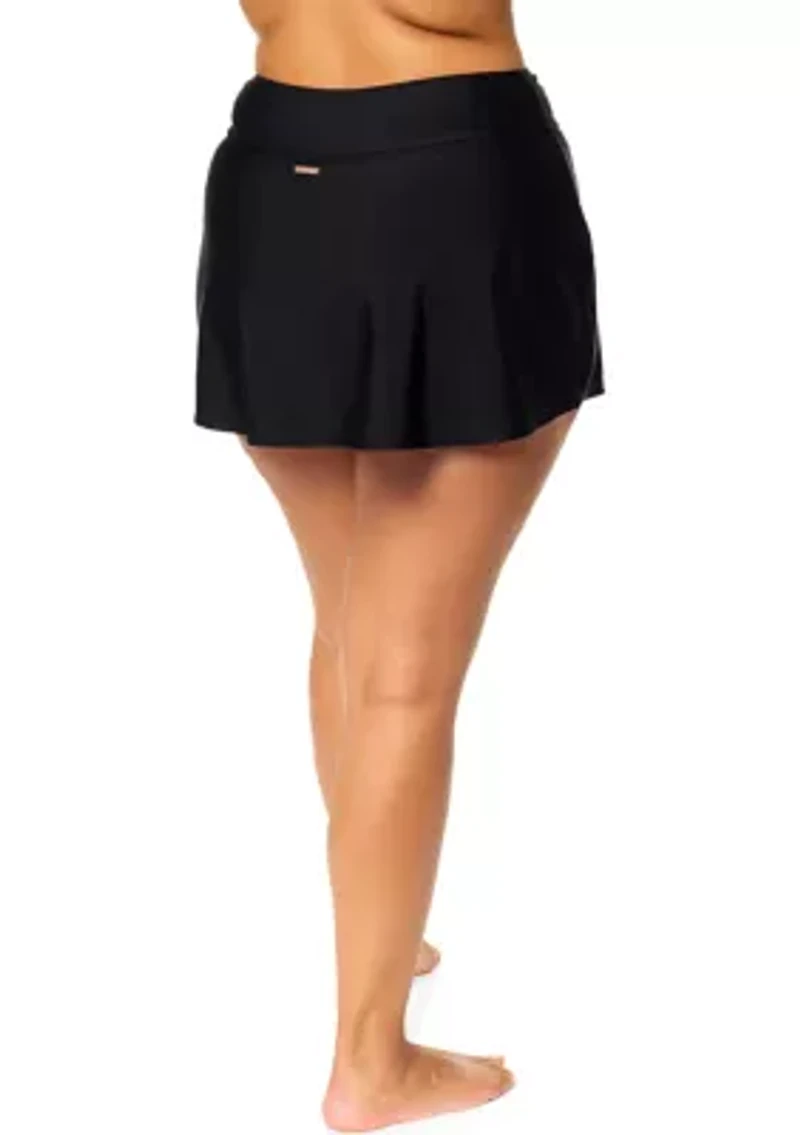 Plus Tango Slit Swim Skirt