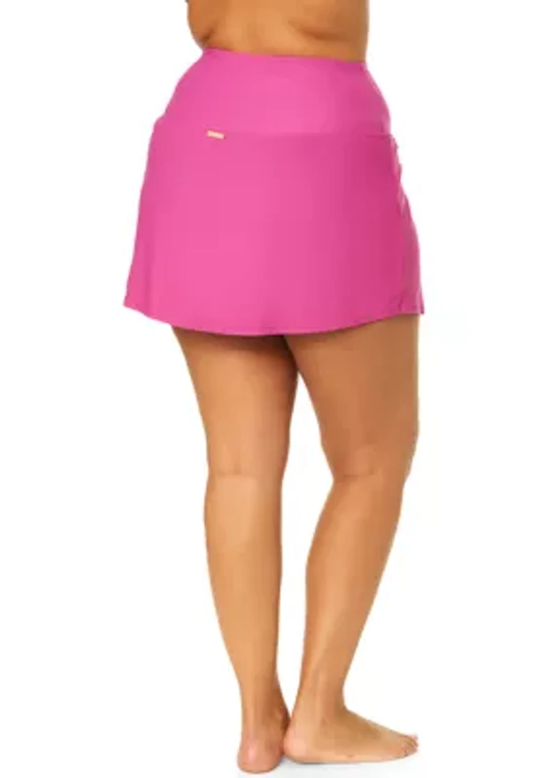 Plus Solid Bravo Swim Skirt
