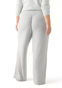 Plus Pintuck Wide Leg Joggers