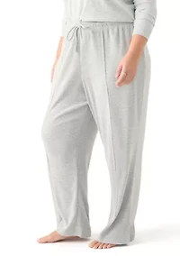 Plus Pintuck Wide Leg Joggers