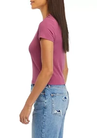 Women's Short Sleeve Ribbed T-Shirt