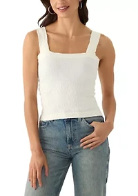 Women's Floral Embroidered Seamless Tank Top