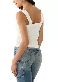 Women's Floral Embroidered Seamless Tank Top